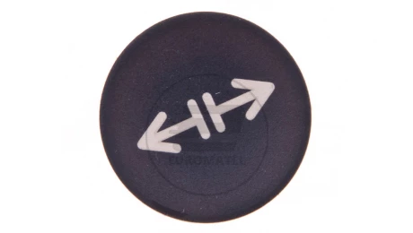 Soczewka przycisku 22mm płaska czarna z symbolem LUZOWANIE M22-XD-S-X13 218179