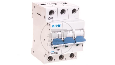 Wyłącznik nadprądowy 3P C 20A 10kA AC PLSM-C20/3-MW 242475