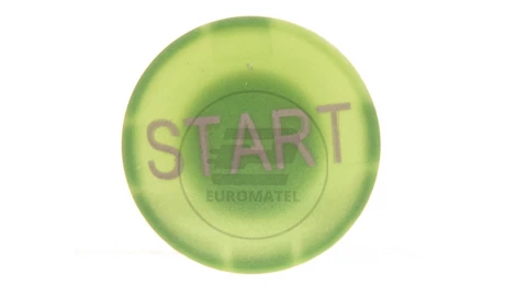 Soczewka przycisku 22mm płaska zielona z symbolem START M22-XD-G-GB1 218196