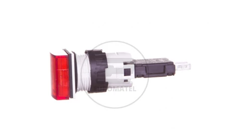 Przycisk sterowniczy 16mm kwadratowy LED czerwony z podświetleniem XB6CV4BB