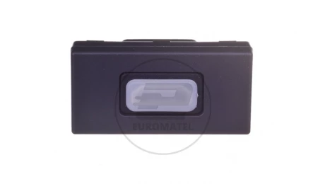 Simon Connect Gniazdo K45/2 HDMI szary grafit K129B/14