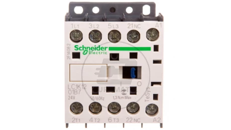 Stycznik mocy 12A 3P 24V AC 0Z 1R LC1K1201B7