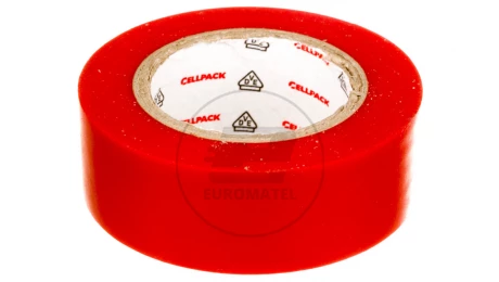 Taśma izolacyjna 128 0.15-19-10 PVC czerwona 145812