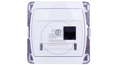GAZELA Gniazdo komputerowe pojedyncze RJ45 kat.5e MMC białe GPK-1J/K/m/00