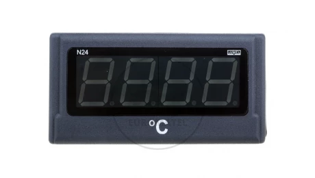Miernik cyfrowy 4 cyfr wejście temperaturowe Pt100 -50-400st.C zasilanie 230V AC jednostka st.C N24 T210100P0