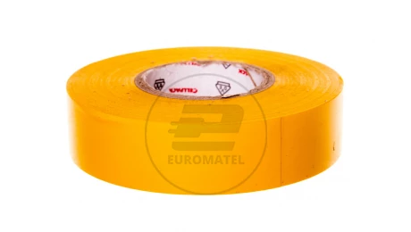 Taśma izolacyjna 128 0.15-19-25 PVC żółta 145799
