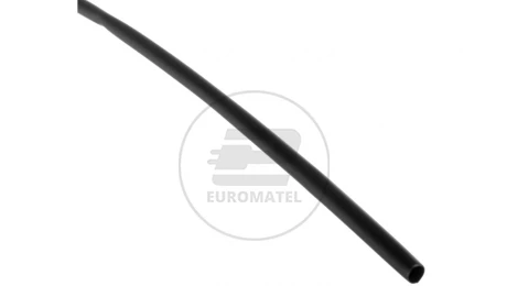 Rura termokurczliwa cienkościenna CR 2,4/1,2 - 3/32 czarna /1m/ 8-7046 /100szt./