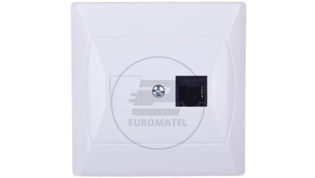 AKCENT Gniazdo komputerowe pojedyncze RJ45 kat.5e MMC białe GPK-1A/K/00