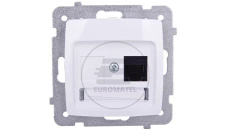 KARO Gniazdo komputerowe pojedyncze RJ45 kat.5e MMC białe GPK-1S/K/m/00