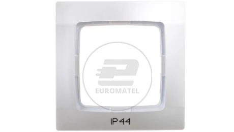 KARO Ramka pojedyncza do łączników IP44 srebrny perłowy RH-1S/43