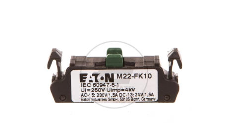 Styk pomocniczy płaski 1Z montaż czołowy M22-FK10 180792