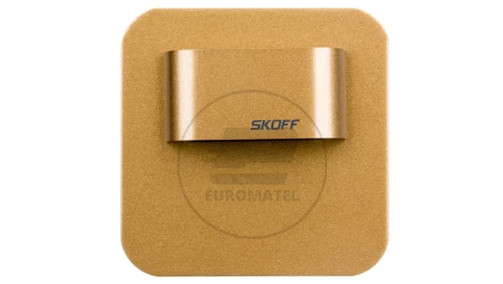Oprawa LED 0,4W SALSA MINI SHORT M (mosiądz mat) / WW (c. biały) Aluminium + lakier IP56 MS-SMI-M-H-1-PL-00-01