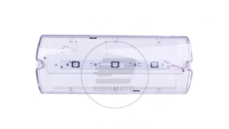 Oprawa awaryjna LED 3,2W 1h IP65 IIkl. jednozadaniowa HELIOS W autotest do niskich pomieszczeń HWM/3,2W/B/1/SE/AT/TR