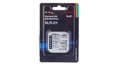 Sterownik LED jednokolorowy 0,22W 4A 10-14V DC IP20 SLR-01 LDX10000004
