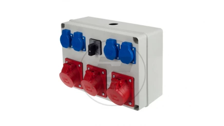 Zestaw gniazd 3x16A 5P + 4x16A 230V + 01 9080556W