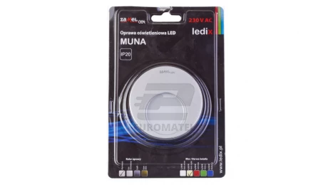 Oprawa LED MUNA PT 230V AC ALU biała ciepła 02-221-12 LED10222112