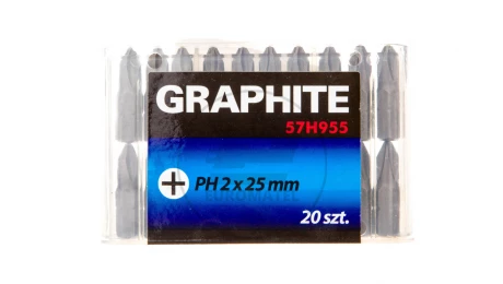 Końcówki wkrętakowe PH2 x 25 mm 57H955 /20 szt./