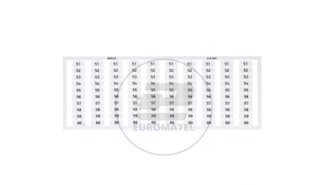 Oznaczniki WSB 10x 51-60 biały 249-601 /5szt./