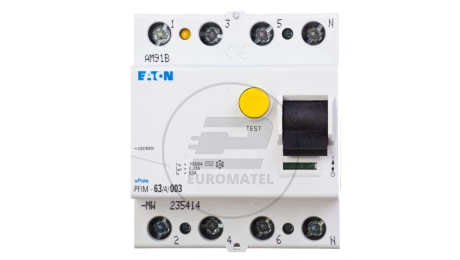 Wyłącznik różnicowoprądowy 4P 63A 0,03A typ AC PFIM-63/4/003-MW 235414