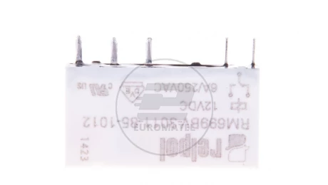 Przekaźnik miniaturowy 1P 6A 12V DC wersja pionowa PCB AgSnO2 RM699BV-3011-85-1012 2613696