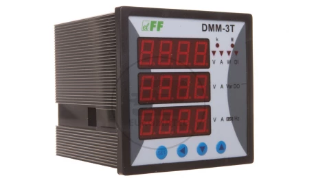 Miernik parametrów sieci 3-fazowy 85-264V AC/DC MODBUS cyfrowy tablicowy 96x96mm DMM-3T