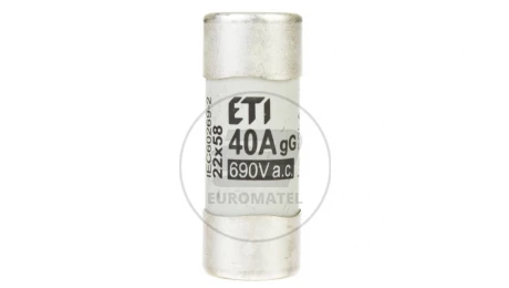 Wkładka bezpiecznikowa cylindryczna 22x58mm 40A gG 690V CH22 002640017