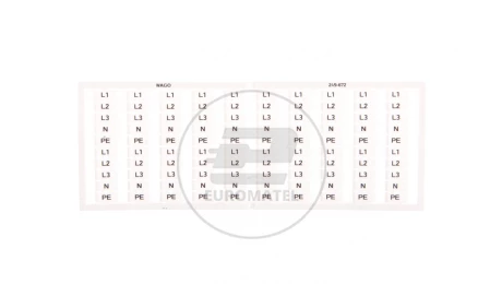 Oznaczniki WSB 20x L1 L2 L3 N PE, biały 249-672 /5szt./