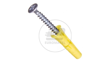 Kołek uniwersalny 5x24 z wkrętem 3,5x30 UNO-05+330 /100szt/