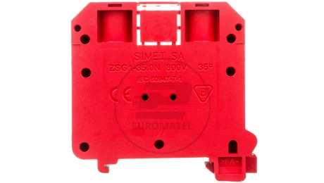 Złączka szynowa gwintowa 2,5-35mm2 2-torowa czerwona ZSG1-35.0N 11721311