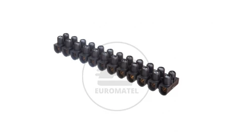 Listwa zaciskowa 12-torowa 10mm2 czarna 034215