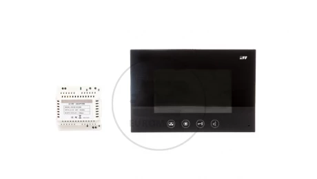 Wideodomofon dotykowy 7 cali LCD + zasilacz 14,5V DC 14W szkło kolor czarny MK-03