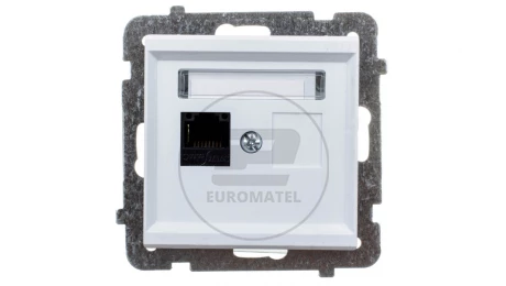 SONATA Gniazdo komputerowe pojedyncze RJ45 kat.5e białe KRONE GPK-1R/K/m/00