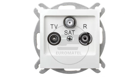 IMPRESJA Gniazdo antenowe RTV-SAT końcowe ecru GPA-YS/m/27