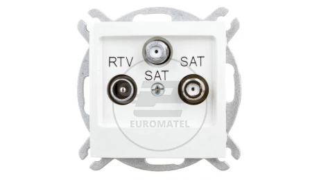 IMPRESJA Gniazdo antenowe RTV-SAT-SAT ecrue GPA-Y2S/m/27