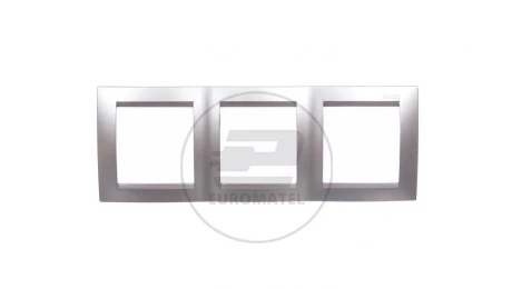 Simon 15 Ramka potrójna uniwersalna aluminium metalizowane 1501630-026
