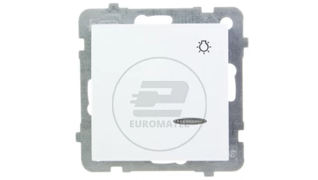 AS Przycisk /światło/ z podświetleniem biały ŁP-5GS/m/00