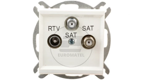 SONATA Gniazdo antenowe RTV-SAT-SAT ecru GPA-R2S/m/27