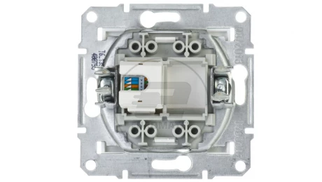 ASFORA Gniazdo komputerowe pojedyncze RJ45 kat.5e bez ramki białe EPH4300721