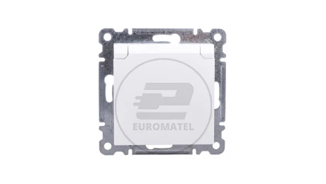 LUMINA2 Gniazdo pojedyncze z/u 16A z klapką IP44 białe WL1120