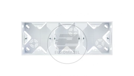 AS Puszka natynkowa potrójna biała PNP-3G/00