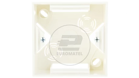 AS Puszka natynkowa pojedyncza ecru PNP-1G/27