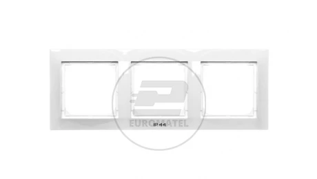 IMPRESJA Ramka potrójna do łączników IP44 ecru RH-3Y/27