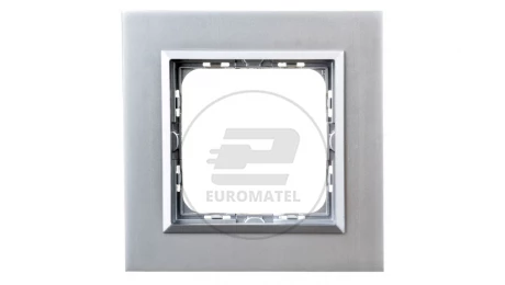 SONATA Ramka pojedyncza aluminium / srebrna metal R-1RAC/35/38