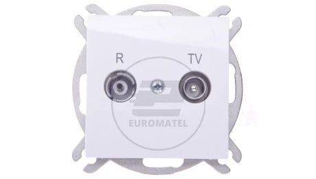 Sentia Gniazdo antenowe RD/TV końcowe białe 1452-10