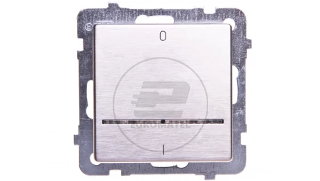 SONATA Łącznik podwójny z podświetleniem stal inox ŁP-11RMS/m/37