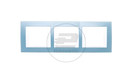 Unica Plus Ramka potrójna pionowa błękit manganowy MGU6.006V.873