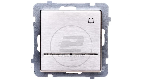 SONATA Przycisk /dzwonek/ z podświetleniem stal inox ŁP-6RMS/m/37