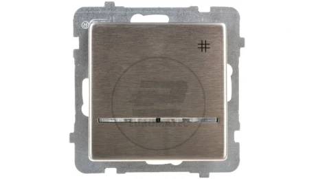 SONATA Łącznik krzyżowy z podświetleniem stal inox ŁP-4RMS/m/37