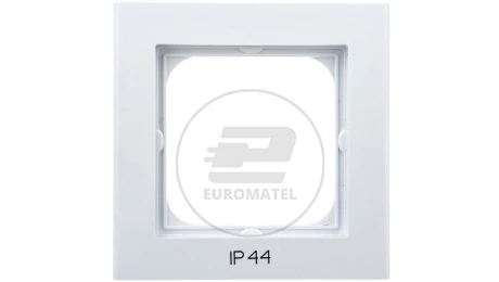 SONATA Ramka pojedyncza do łączników IP44 biała RH-1R/00
