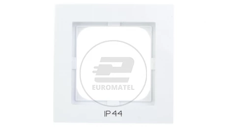 AS Ramka pojedyncza do łączników IP44 biała RH-1G/00